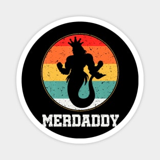 Merdaddy Security Merman Mermaid Daddy Fish Fathers Day Magnet